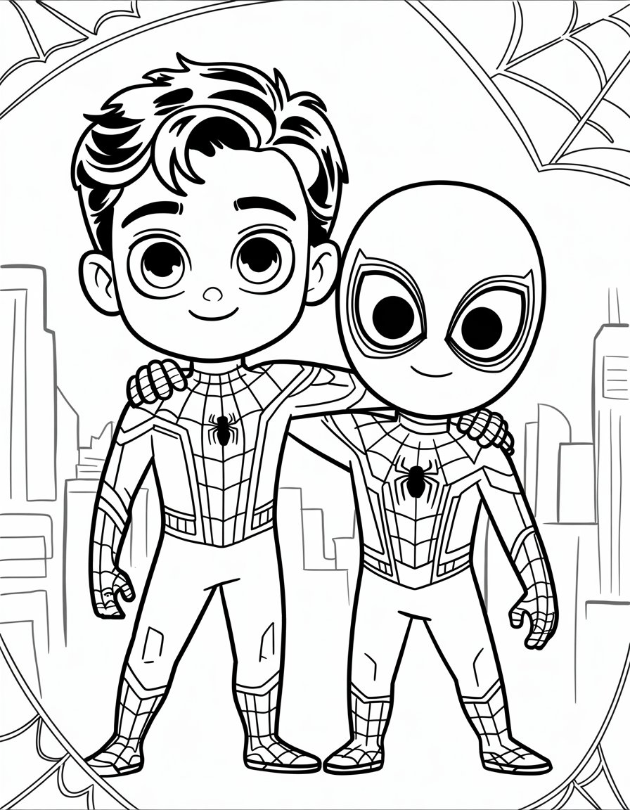 Spider-Man and Miles Morales